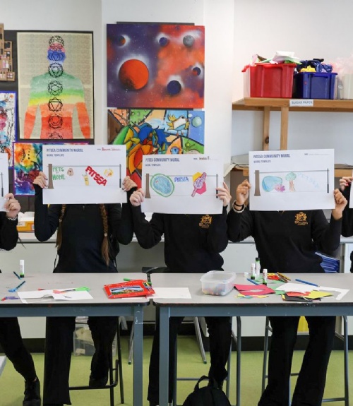 Students Collaborate on Pitsea Community Mural